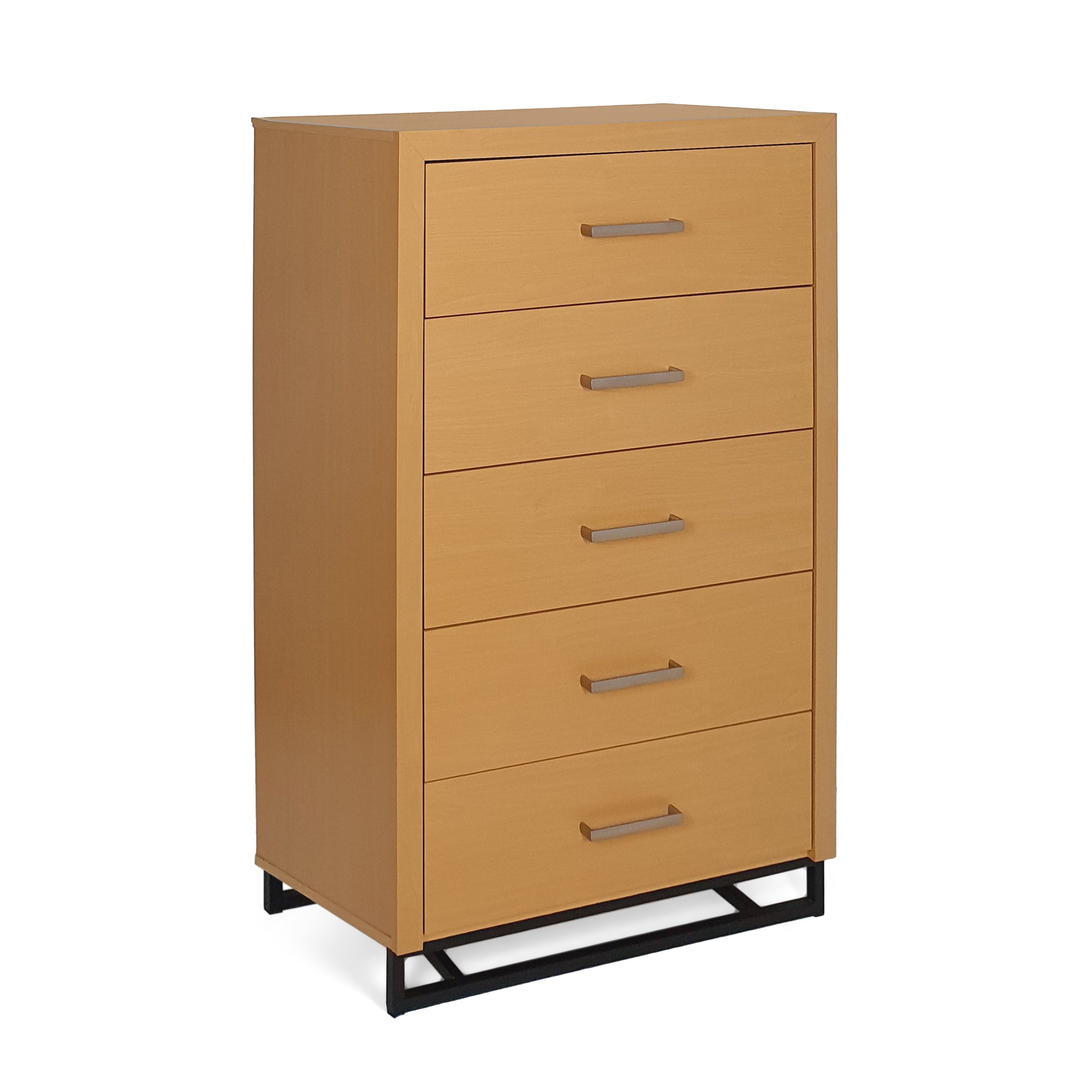 Borah Contemporary Faux Wood 5 Drawer Dresser