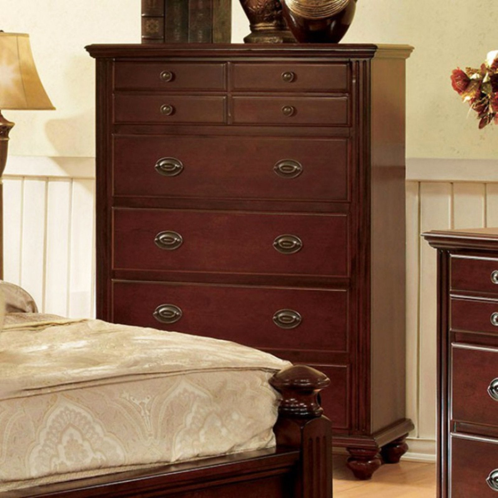 Benzara Transitional 8 Drawer Bedroom Chest