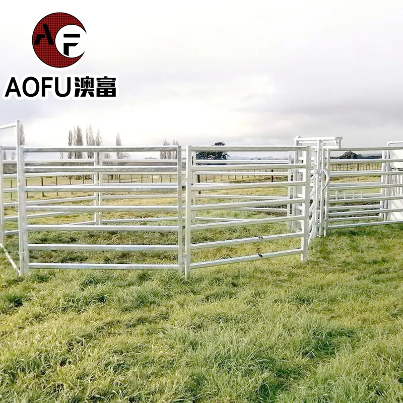 High Quality Metal Frame Material Livestock Fencing Supply Used Corral Panels Farm Livestock Galvanized Steel Wire Farm Fence