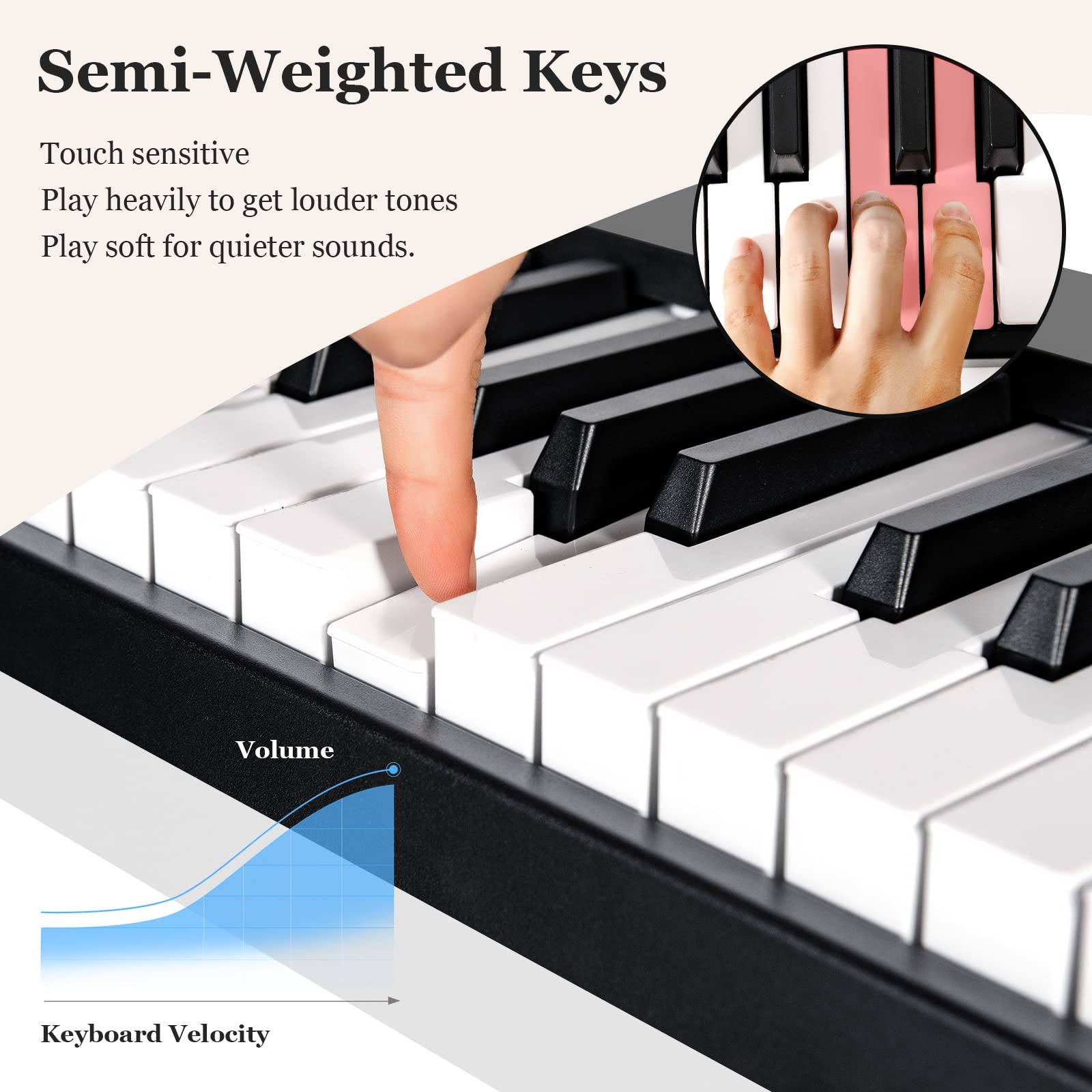 Costzon 88-Key Foldable Digital Piano Keyboard, Full Size Semi-Weighted Keyboard, Portable Electric Piano w/Lighted Keys