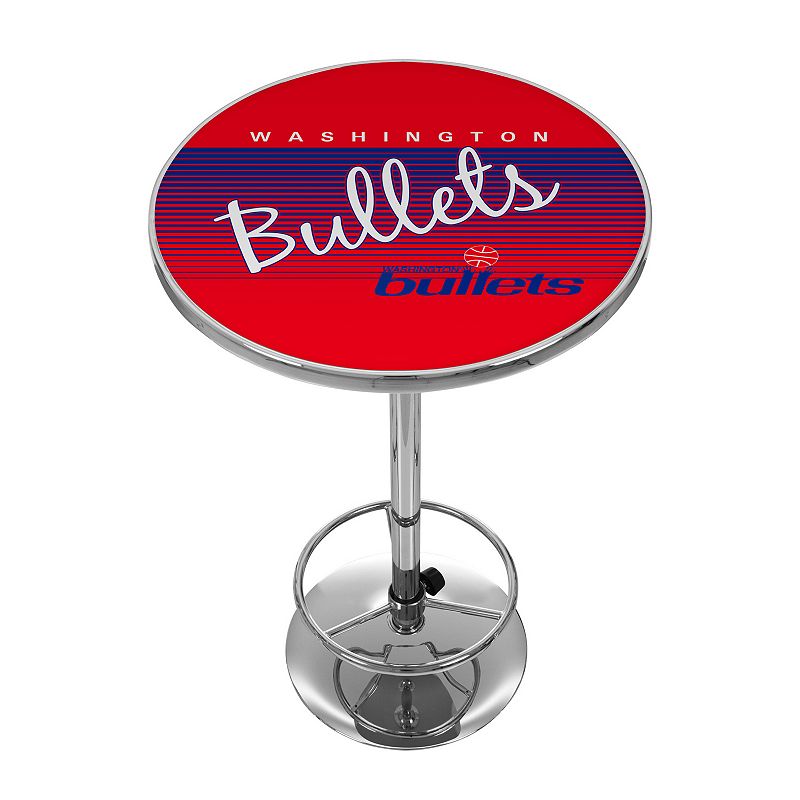 Washington Bullets Hardwood Classics Chrome Pub Table