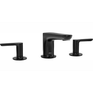 American Standard Studio S 2-Handle Deck-Mount Roman Tub Faucet for Flash Rough-in Valves in Matte Black T105900.243