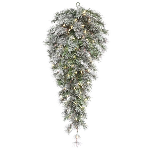 Vickerman Frosted Lacey Artificial Christmas Teardrop