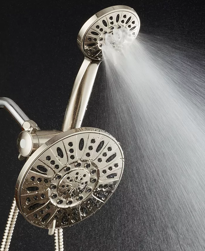 Aquadance High-Pressure 48-Setting Shower Head Combo with Extra-long 6 Foot Hose