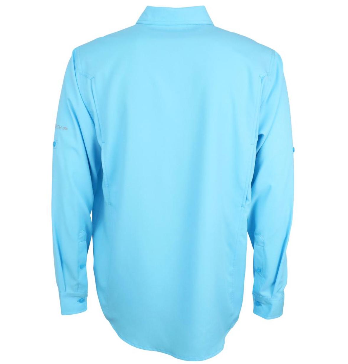 Aftco Rangle Vented Long Sleeve Shirt - Hazel Blue