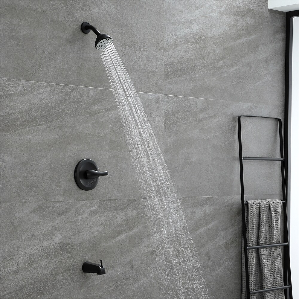 6 Inch Shower Faucet with Tub Spout Combo