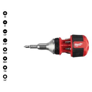 MW 8-in-1 Compact Ratcheting Multi-Bit Screwdriver 48-22-2330