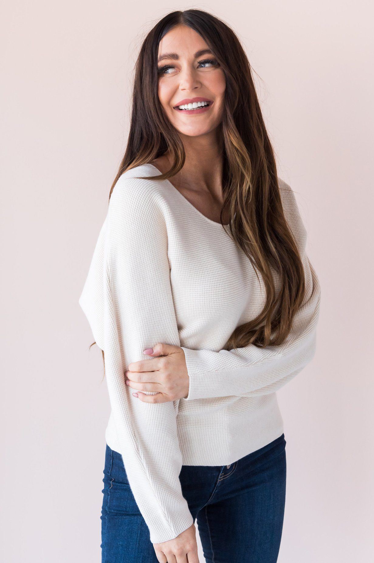 The Simple Hello Modest Sweater