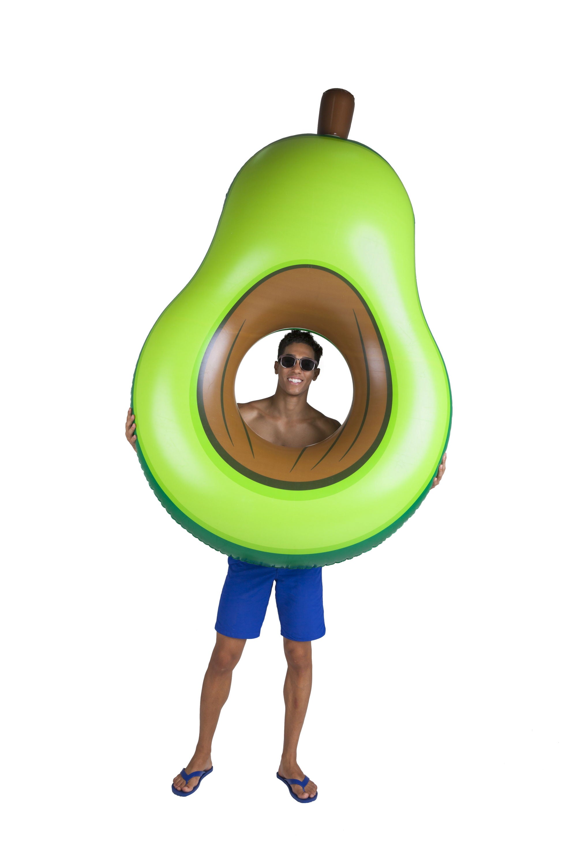 BigMouth Inc Giant Inflatable Avocado Pool Float, Durable Fun Pool Tube with Patch Kit Included