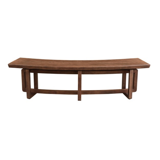 Arcadia Dining Bench Brown Treasure Trove Accents