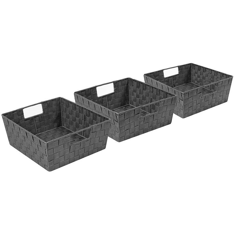 Sorbus 3-piece Woven Basket Bin Set