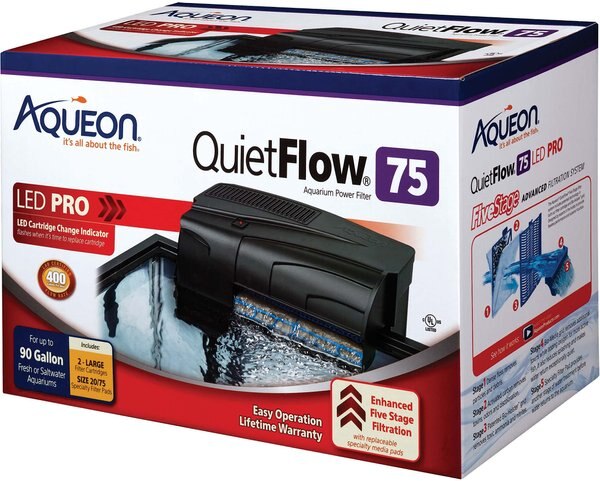 Aqueon QuietFlow LED PRO Aquarium Power Filter