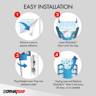 Dynatrap FlyLight AtraktaGlo 600 sq. ft. White Fly Trap DT3009W-1003S