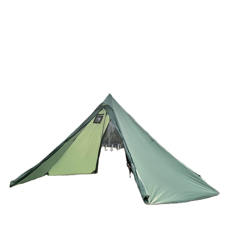 Hot Sell Hiking Camping Outdoor Ultralight Stove Teepee Cone Outing Adventure Cheap Glass Pyramid Tent