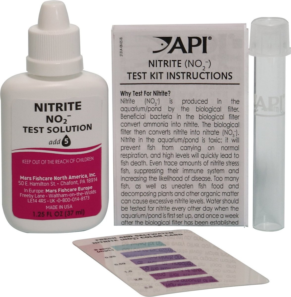 API Nitrite NO2 Fresh and Salt Water Aquarium Test Kit