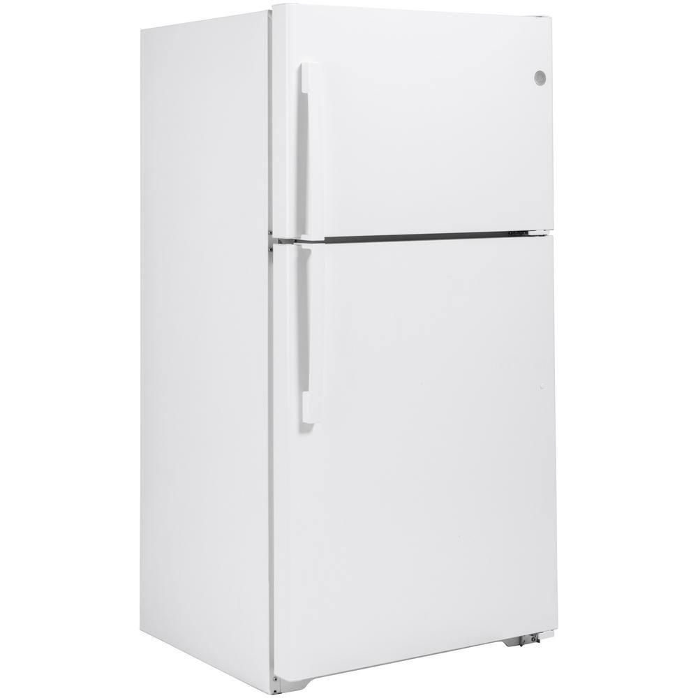 GE 21.9 cu. ft. Top Freezer Refrigerator in White ENERGY STAR GIE22JTNRWW