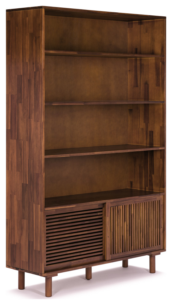 Mosaic Bookcase with Cabinet   Midcentury   Bookcases   by LIEVO  Houzz