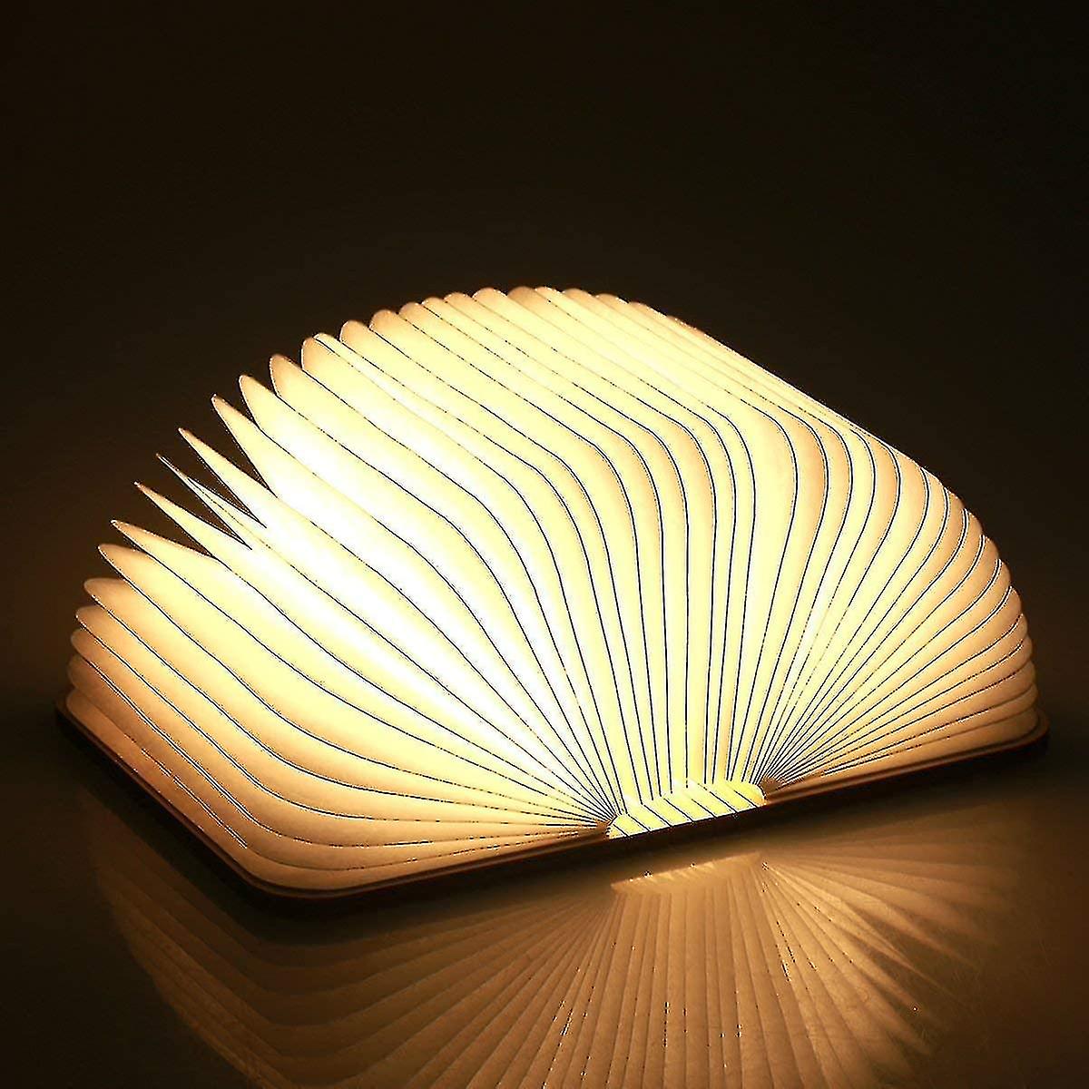 Wooden Folding Book Lamp， Magnetic Led Book Lamps