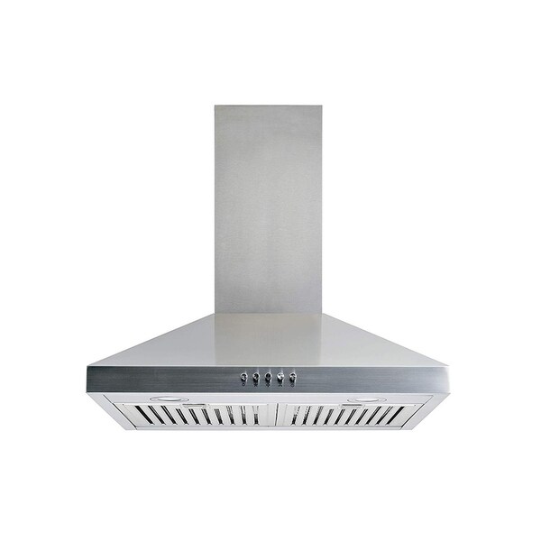 Winflo 30-in Convertible Stainless Steel Wall-Mounted Range Hood with Baffle Filters