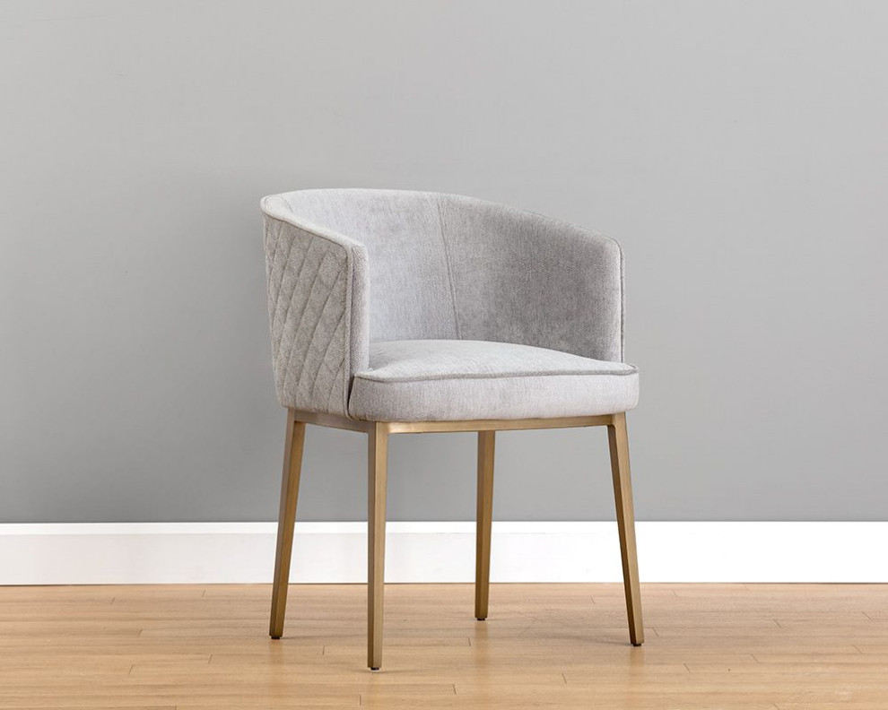 Cornella Dining Armchair  Polo Club Stone   Contemporary   Dining Chairs   by Sunpan Modern Home  Houzz