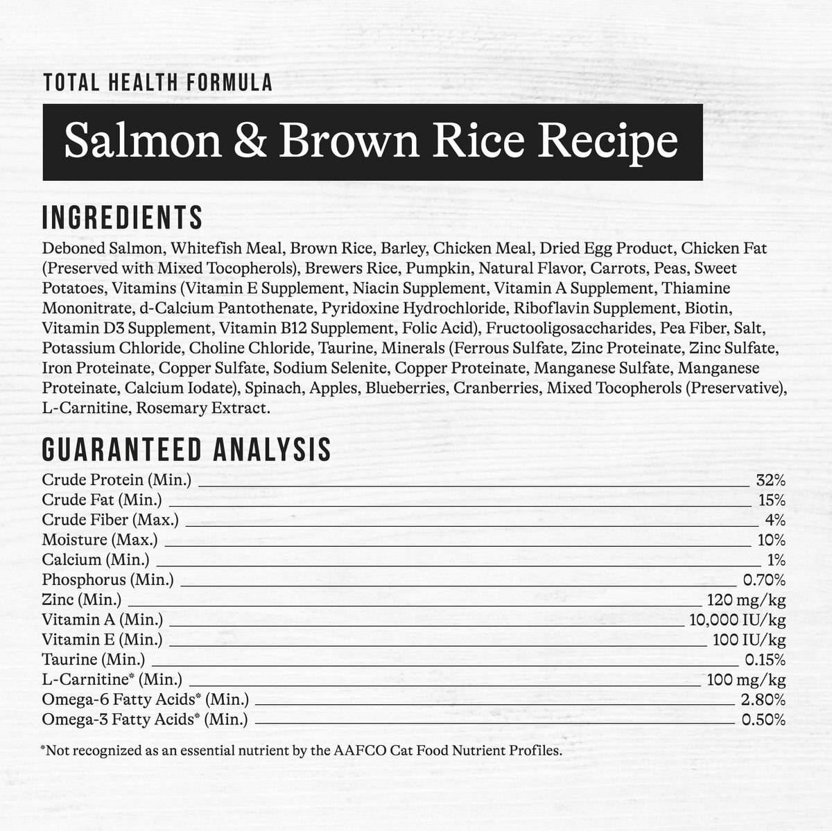 American Journey Sensitive Stomach Total Health Formula Salmon and Brown Rice Recipe Dry Cat Food， 15lb bag