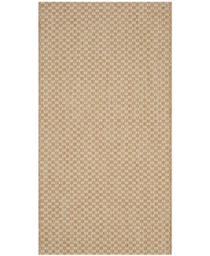 Safavieh Courtyard CY8653 Natural and Cream 2'7 x 5' Sisal Weave Outdoor Area Rug