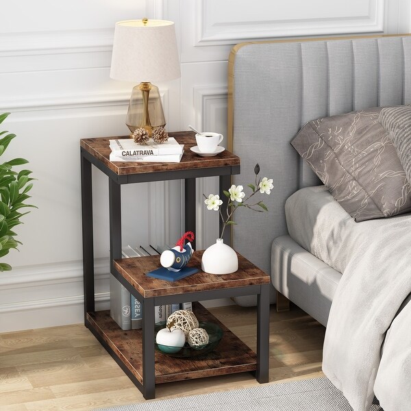 Side Table End Table Nightstand Sofa Table Industrial Accent Furniture Bedside Table