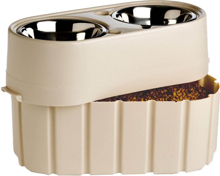 OurPets Store-N-Feed Elevated Dog and Cat Feeder