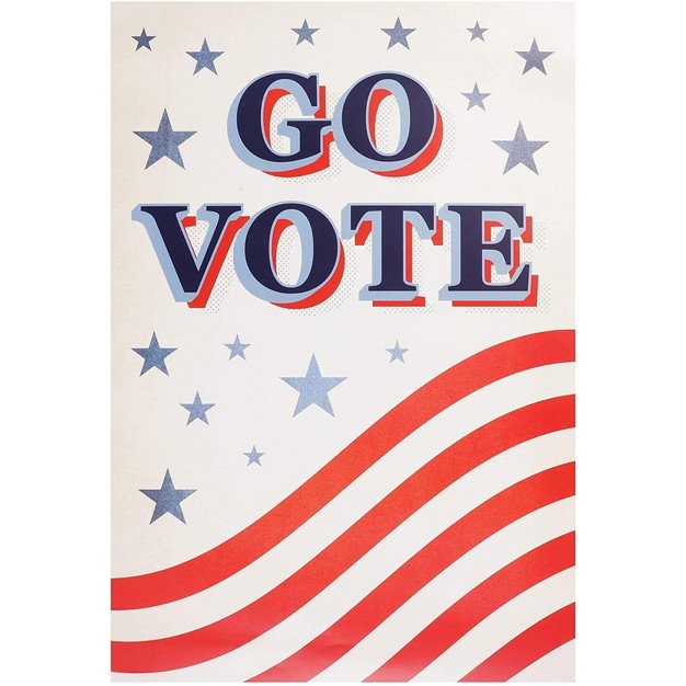 Juvale 10 Pack Go Vote Patriotic Posters For Election Day 10 Designs 13 X 19 In