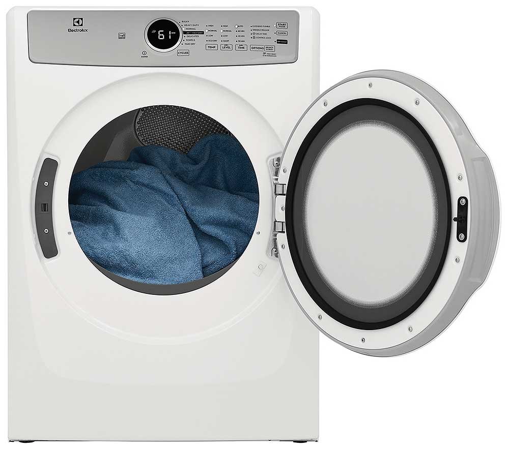 Electrolux 8 Cu. Ft. White Front Load Gas Dryer