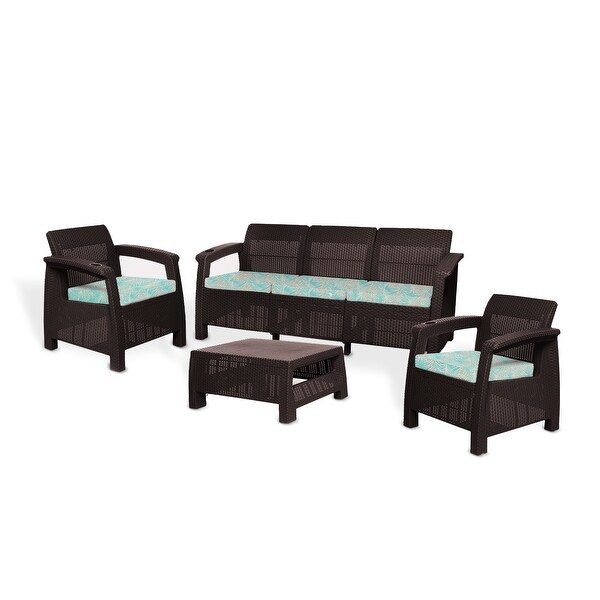 MQ FERRARA 4Piece Elegance Furniture Set with Luxury Seat Cushions