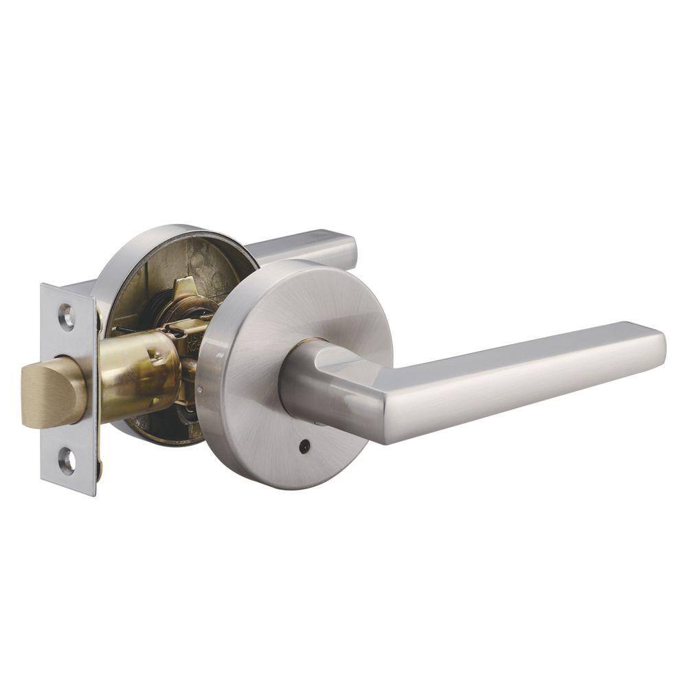 TOLEDO Tarragona Satin Nickel Plated Privacy BedBath Door Handle Set CV1920TA-US15