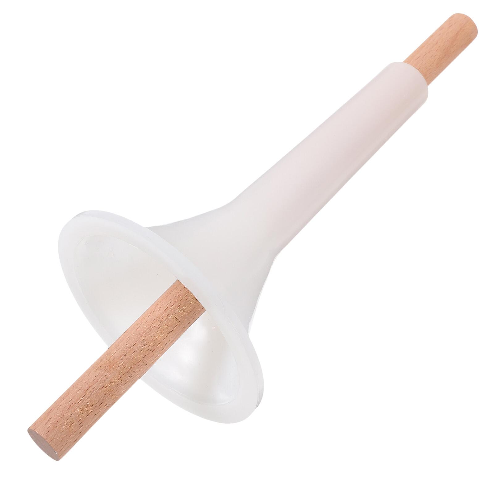 1 Set Sausage Funnel With Wood Stick Sausage Stuffer Tubes Plastic Sausage Stuffer Funnel