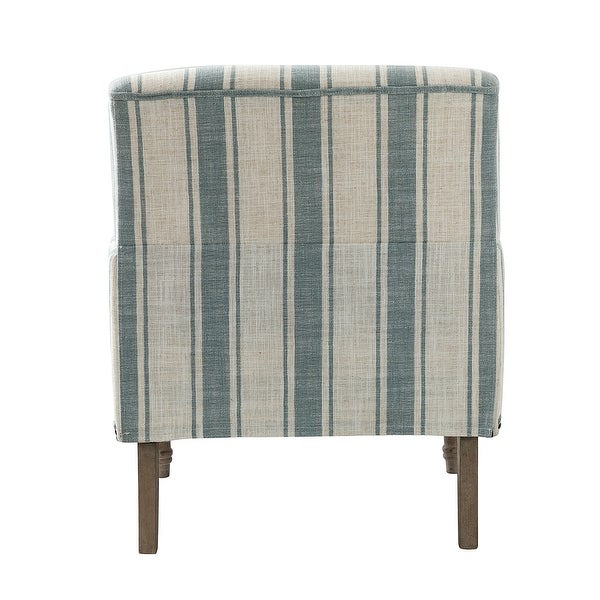 Geltrude Upholstered Farmhouse Nailheads Arm Chair with Spindle Legs by HULALA HOME