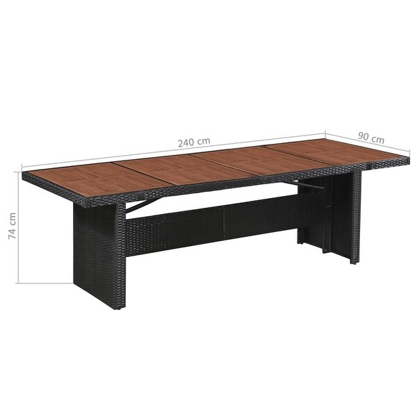 vidaXL Patio Table 94.5