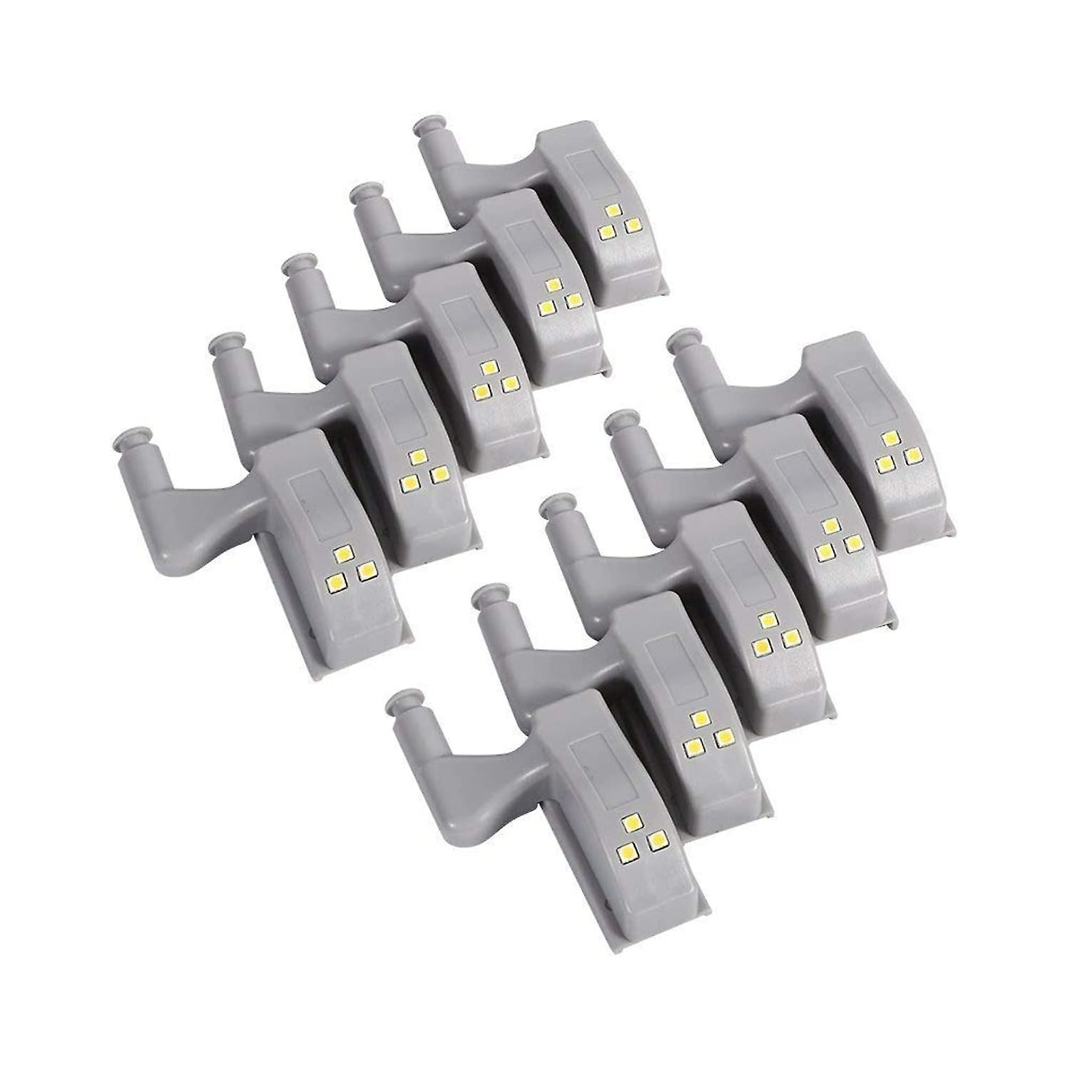 10pcs Universal Cabinet Hinge Led Light，for Modern Home Lamp-warm White