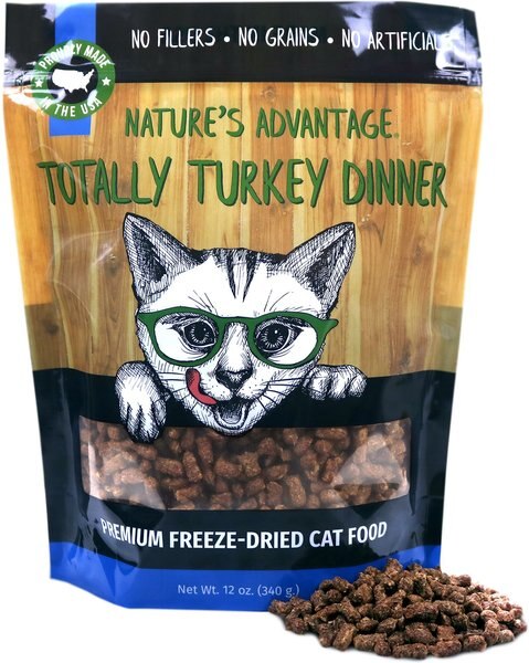 Nature's Advantage Totally Turkey Dinner Cat Food， 12-oz bag