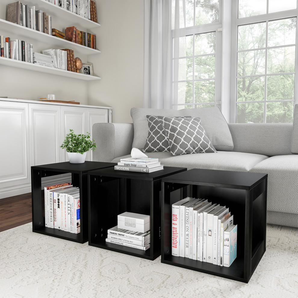 Lavish Home Stackable Modular Open Cube End Table   Transitional   Side Tables And End Tables   by Trademark Global  Houzz