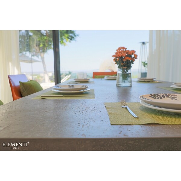 Elementi Home Seine Concrete 95‘’ Dining Table Rectangle，Modern Minimalist，Patio，Living room，Indoor and Outdoor