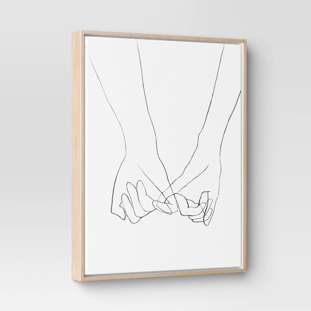 X 20 quot Hands Framed Canvas