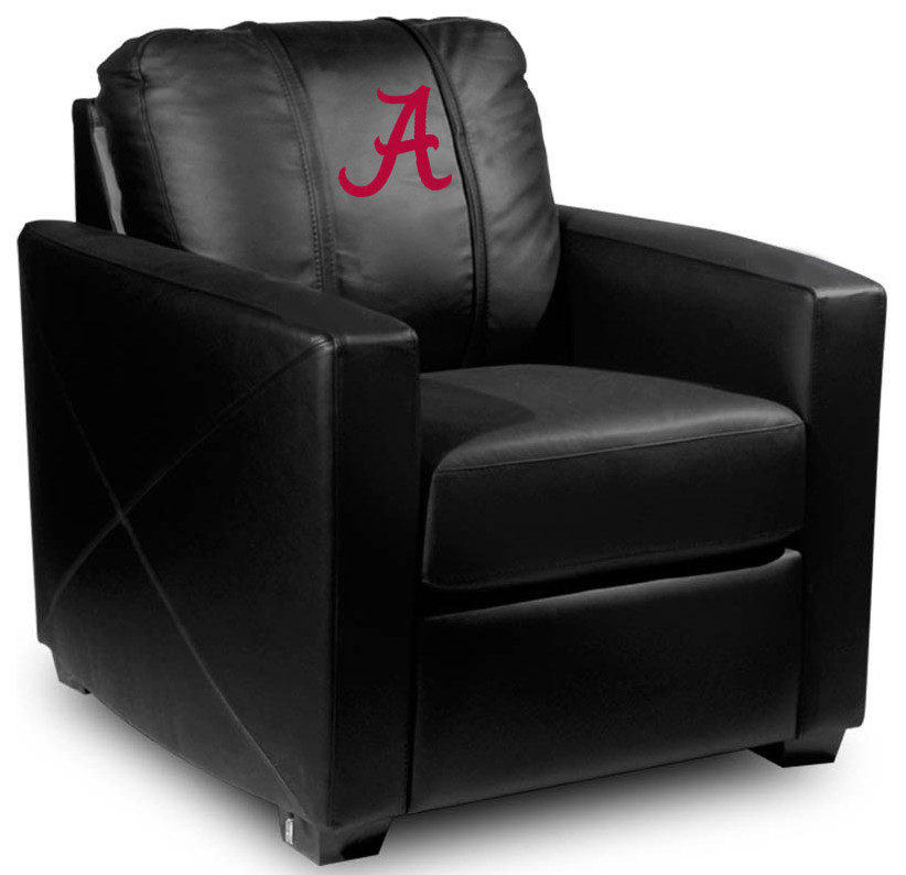 Alabama Crimson Tide Red A Stationary Club Chair Commercial Grade Fabric   Contemporary   Armchairs And Accent Chairs   by DreamSeats LLC  Houzz