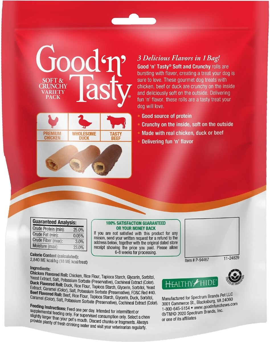 Good 'n' Tasty Soft and Crunchy Variety Pack Dog Treats