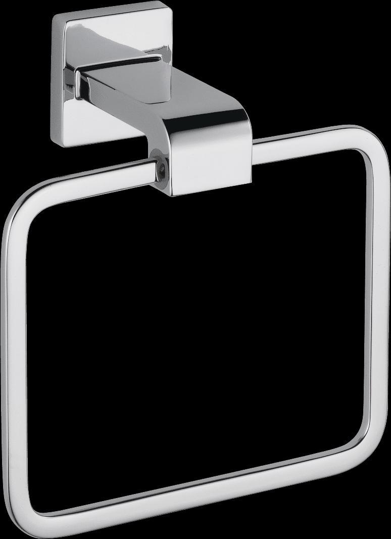 Ara Towel Ring in Chrome