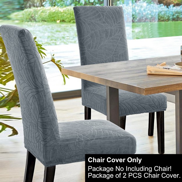 Piccocasa Chair Covers Stretch Spandex Fabric Removable Parsons Chair Slipcover