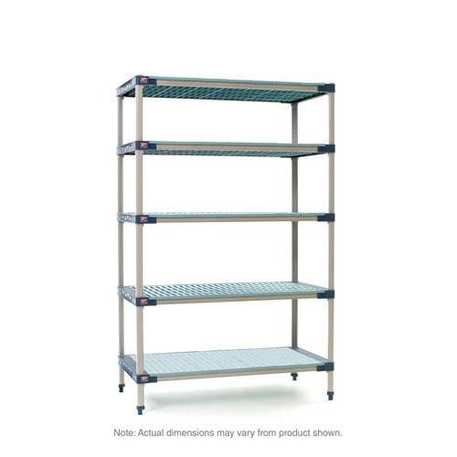 Metro 5X317H4 MetroMax 4 5-Tier Starter Unit with Solid Bottom Shelf， 18