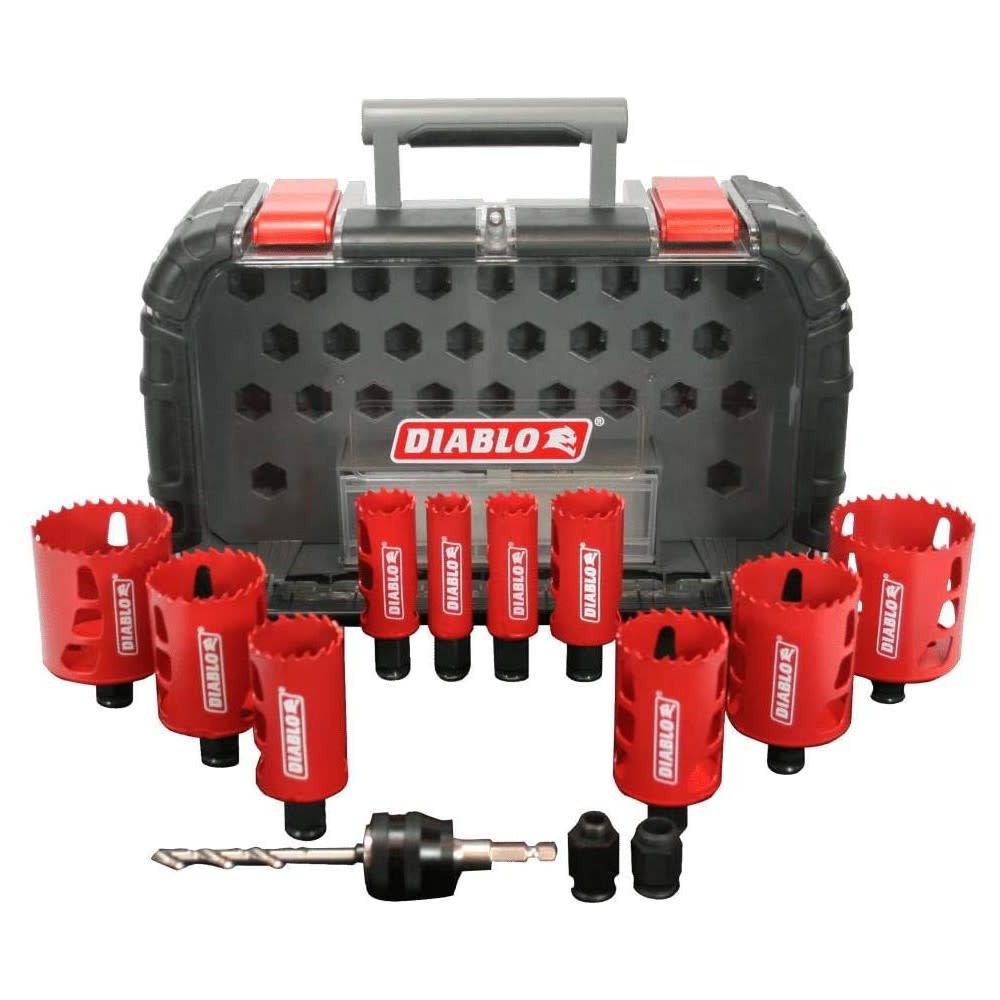 Diablo General Purpose Bi-Metal Hole Saw Set 14pc ;