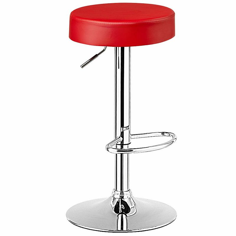 Round Bar Stool Adjustable Swivel Pub Chair