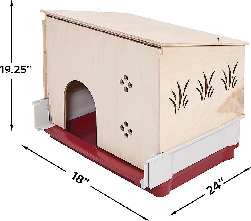 MidWest Wabbitat Deluxe Rabbit Home Wood Hut Expansion