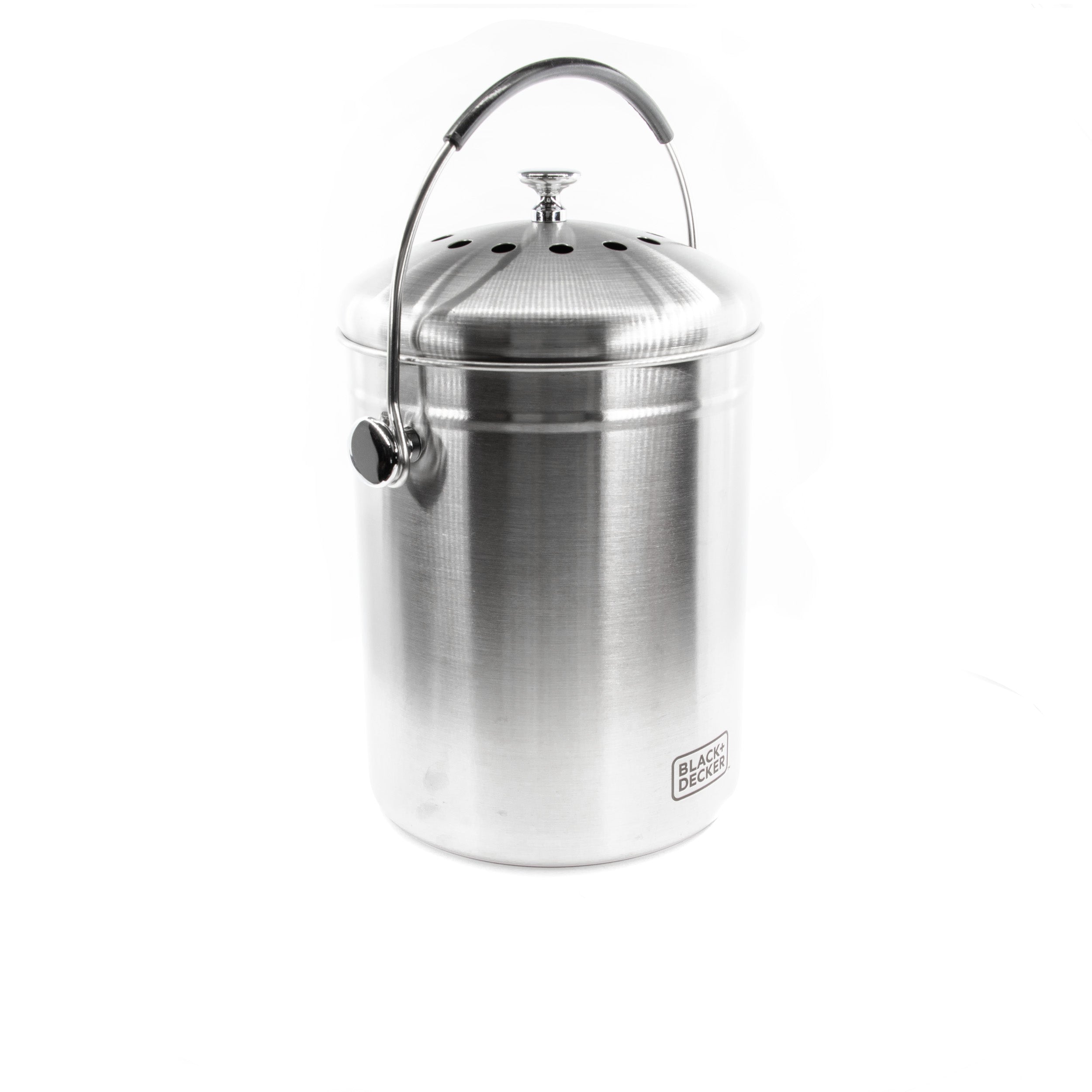 Countertop Compost Bin Stainless Steel 166 oz.