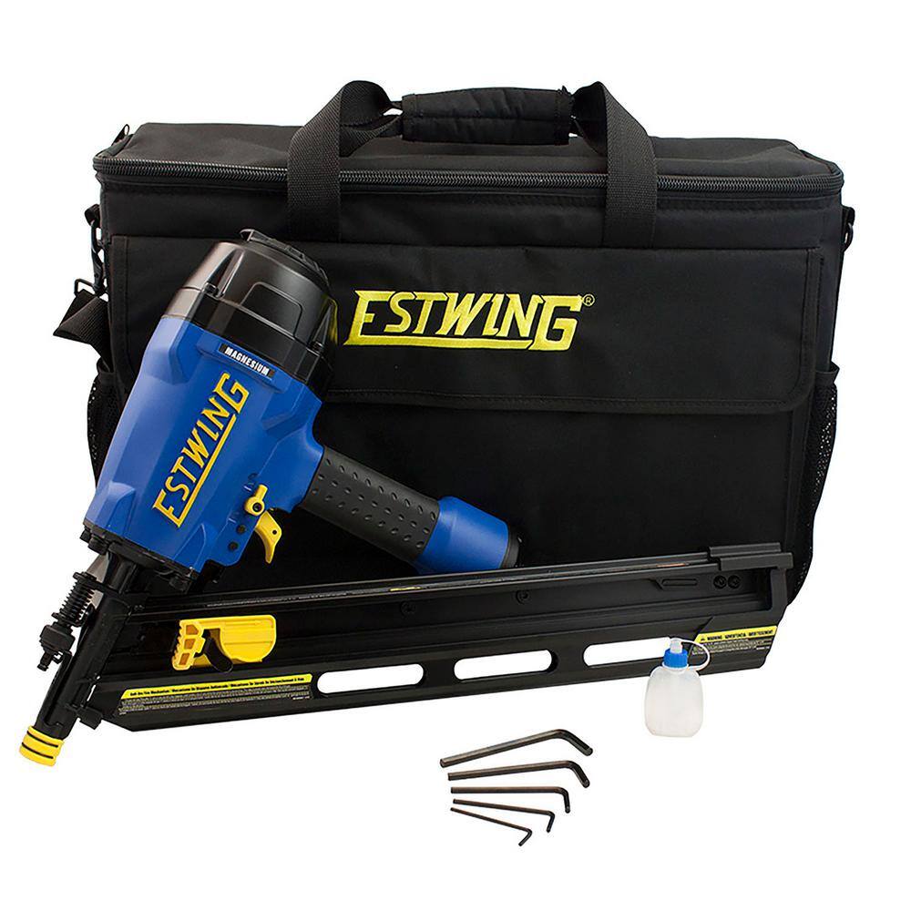 Estwing Pneumatic 34 degrees Clipped Head Framing Nailer with Padded Bag EFR3490